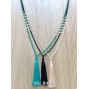 mix bead color fashion tassels necklace long strand 3color fashion